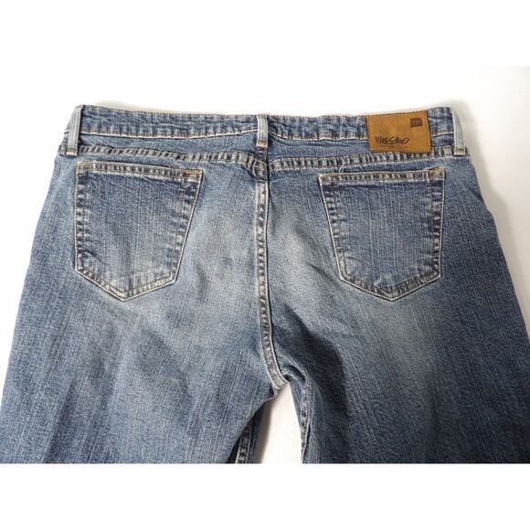 Mossimo Womens Sz 19 Premium Denim Low Rise Boot Cut Blue Jeans - Picture 13 of 14
